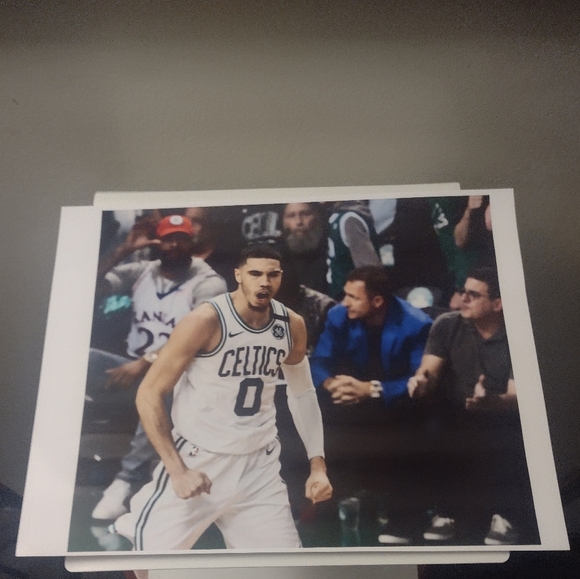 JAYSON TATUM DUNKS ON LEBRON JAMES 8.5x11 REPRINT 5 POSTER NBA GLOSSY BUNDLE SET - Picture 6 of 6